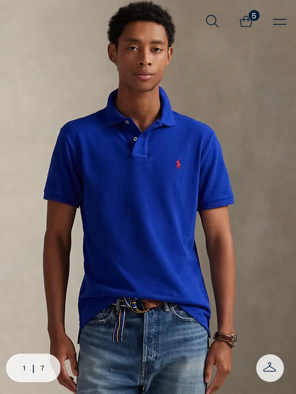 Set of 2 Ralph Lauren Iconic Mesh Blue Polo Shirts M $118